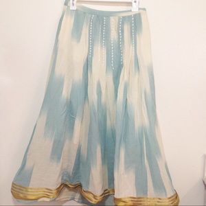 Anthropologie Floreat Women's Far Seas Maxi Skirt